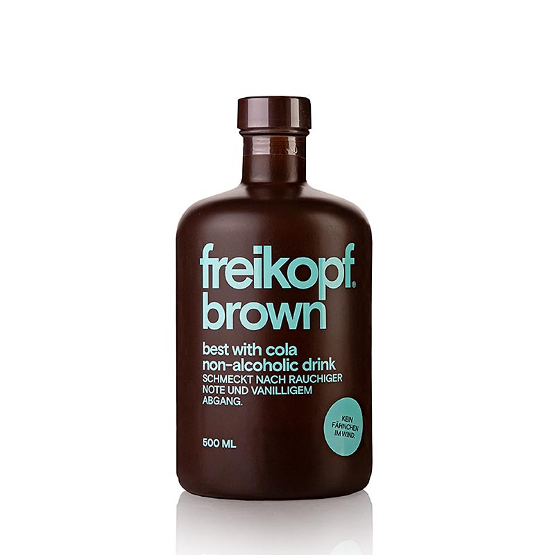 Freikopf - bruin bestek met cola, alcoholvrij, 500 ml, verfrissend drankje voor elke gelegenheid