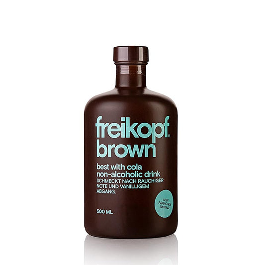 Freikopf - bruin bestek met cola, alcoholvrij, 500 ml, verfrissend drankje voor elke gelegenheid