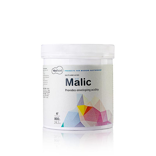 Productafbeelding van MALÏC, appelzuurtexturizer, TÖUFOOD, 800 g in verpakking
