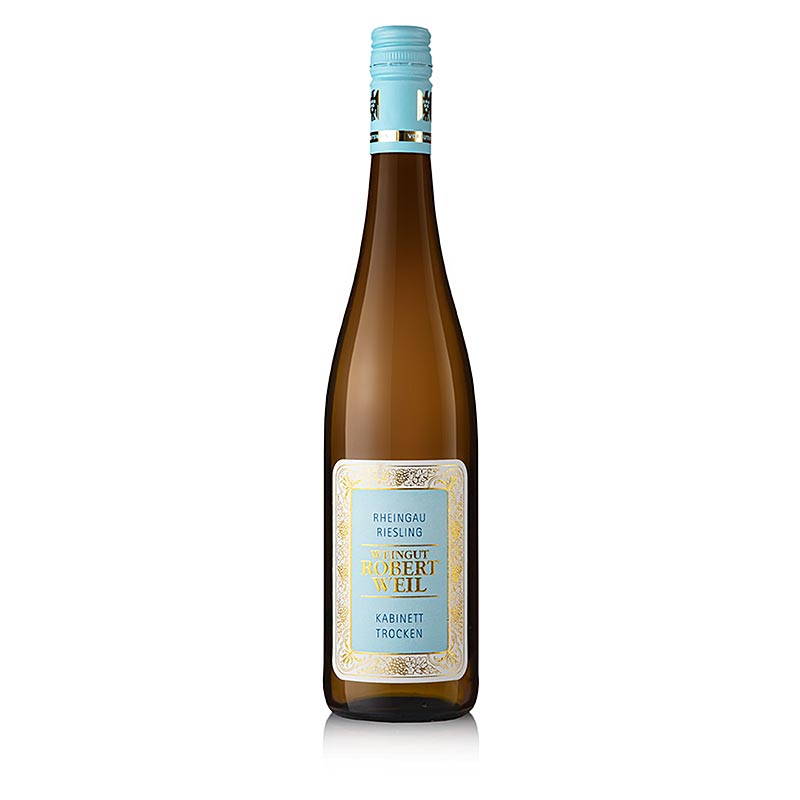 R Weil 2022 Riesling Kabinett droge witte wijn Rheingau 0,75 l, 750 ml - Fles van 0,75 liter met verfrissende en fruitige Riesling wijn uit Rheingau