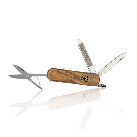 Zakmes van Zwitserse makelij met klassieke houten handgreep van Victorinox