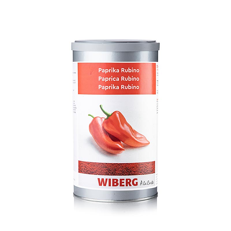 600g Wiberg Paprika Rubino delikatess smaakveilig seasoning product in red packaging