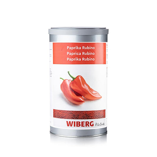 600g Wiberg Paprika Rubino delikatess smaakveilig seasoning product in red packaging
