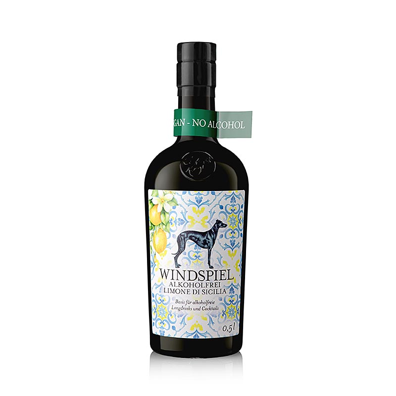 Windspiel alcoholvrij LIMONE di SICILIA 05 l, 500 ml bottle of non-alcoholic Sicilian lemon drink