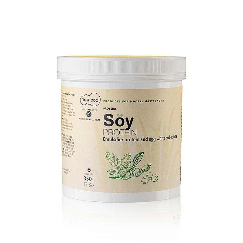 Soja-eiwit van TÖUFOOD, een verpakking van 350g, rijk aan proteïne