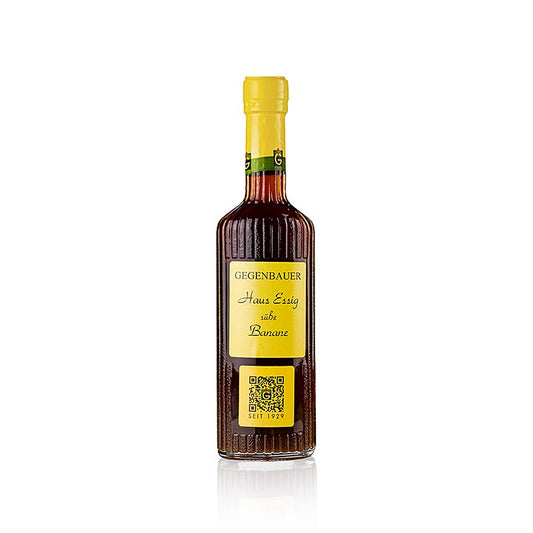 Gegenbauer Huisazijn Zoete Banaan, Weense Azijnbrouwerij, 250 ml - een flesje van 250 ml zoete banaan azijn van de beroemde Weense Azijnbrouwerij Gegenbauer
