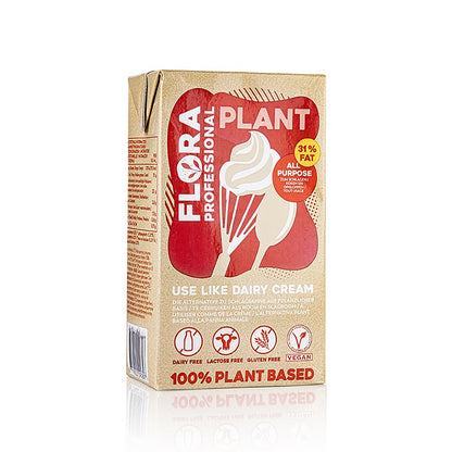 Flora Professional Plant slagroom, veganistisch roomvervanger, 31% vet, 1 l