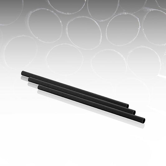 Natuurlijke rietjes Black "Pomom", L 15 cm, Ø 8 mm, 200 stuks