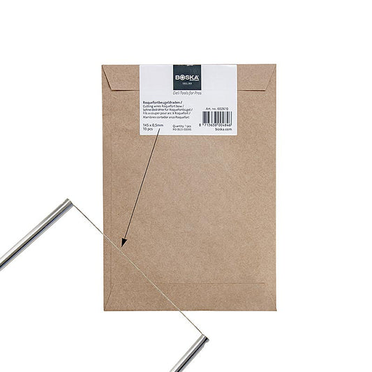 Vervangingsdraden voor Roquefortboog (draadsnijmes/kaasdraad) 14 cm, 10 st