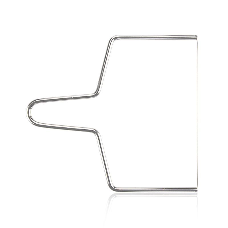 Roquefort strik (draadsnijder / kaasdraad), 24 cm, 1 stuk - stainless steel cheese wire cutter with blue handle