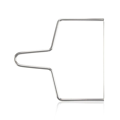 Roquefort strik (draadsnijder / kaasdraad), 24 cm, 1 stuk - stainless steel cheese wire cutter with blue handle