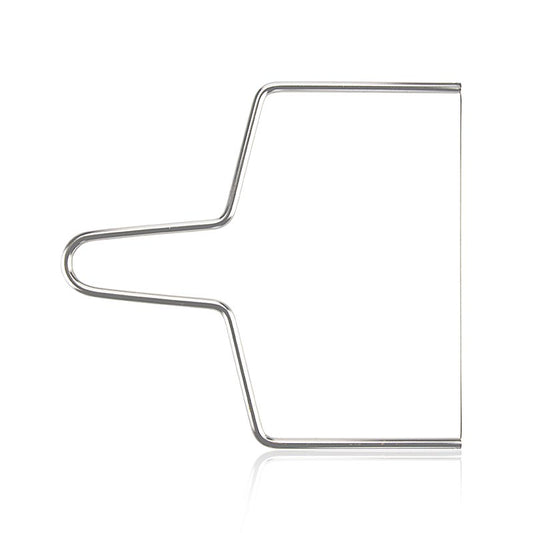 Roquefort strik (draadsnijder / kaasdraad), 24 cm, 1 stuk - stainless steel cheese wire cutter with blue handle