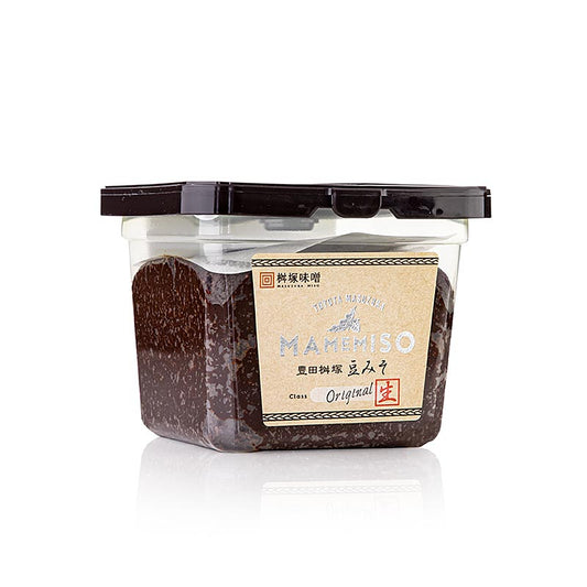Donkere mame misopasta (Hatcho) uit Masuzuka Japan, 400 g, een heerlijke en rijke sojabonenpasta