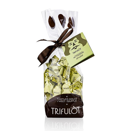 Tartuflanghe Mini-truffelbonbons "trifulòt", pistache (lichtgroen) 180 g