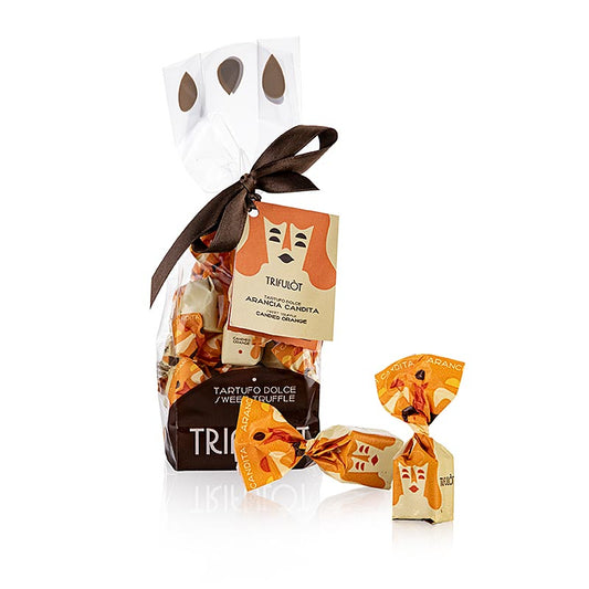 Tartuflanghe Mini-truffelpralines "trifulòt", sinaasappel, ca. 7 g 180 g