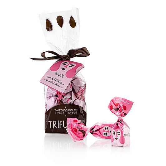 Tartuflanghe Mini-truffelpralines "trifulòt", aardbei & room, ca. 7 g 180 g
