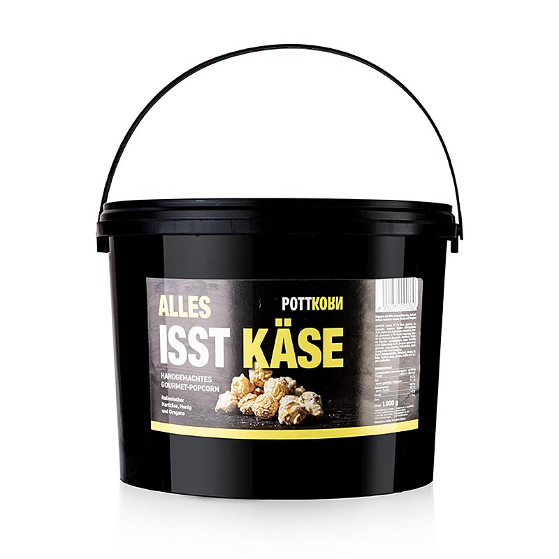 Pottkorn - Alles Isst Käse, popcorn met harde kaas, honing & oregano, 1 kg