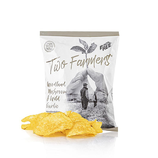 Two Farmers - Aardappelchips "Woodland Mushroom & Wild Garlic", 40 g
