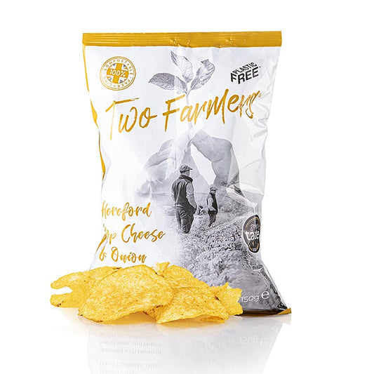 Two Farmers - Aardappelchips "Hereford Hop Cheese & Onion", 150 g