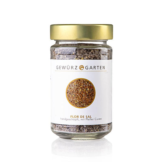 Gewürzgarten - Flor de Sal, met de hand geschept, met peper Cuvee, 170 g