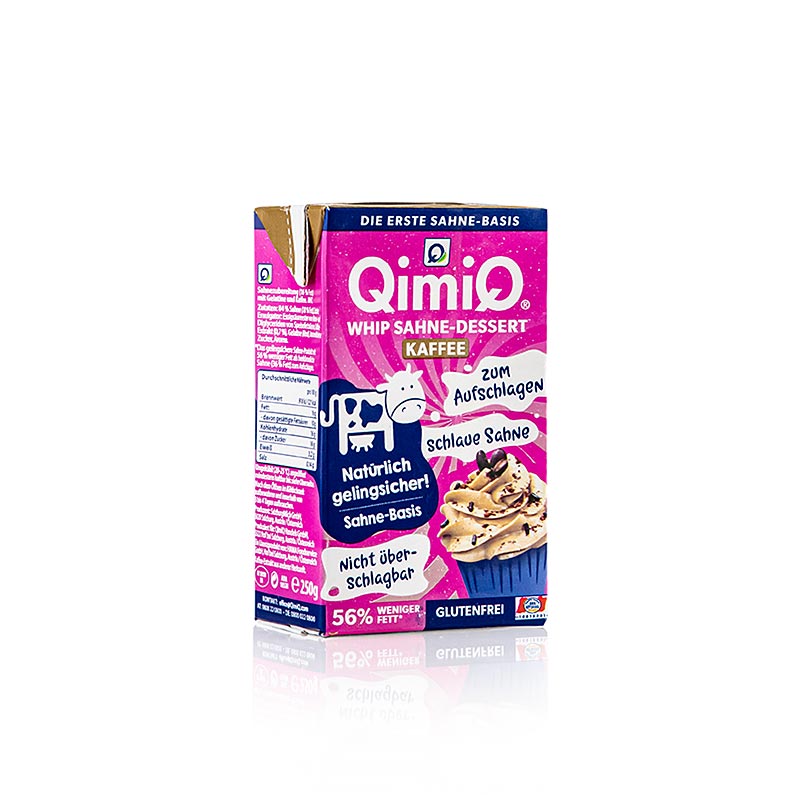 QimiQ Whip koffiemelk voor desserts, koud opklopbaar, 250 g