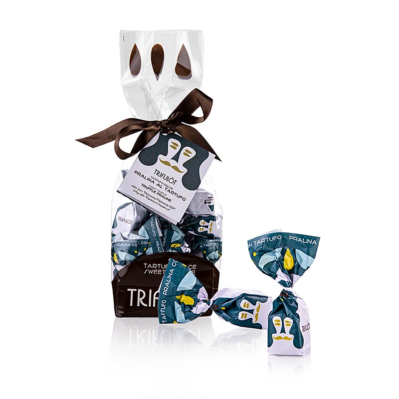 Tartuflanghe Mini-truffelpralines "trifulòt", Dulcis Tuber, zomertruffels (teal), ca. 7 g 180 g