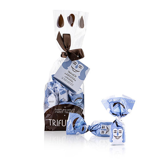 Tartuflanghe Mini-truffelpralines "trifulòt", Cappuccino (lichtblauw), ca. 7 g 180 g