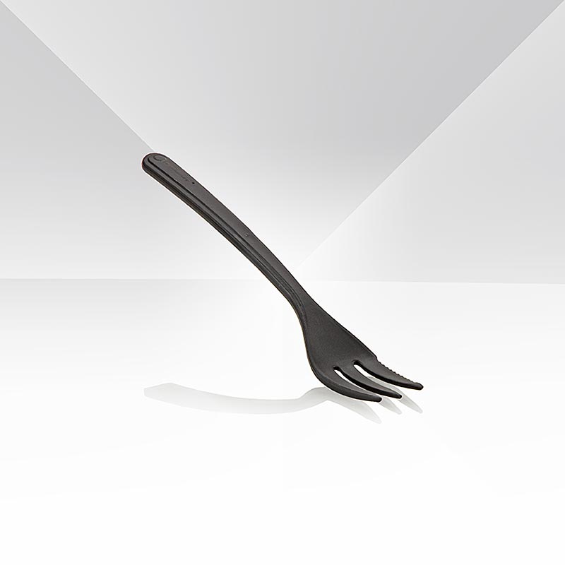 Haval Circulware snackvork, 13 cm, zwart, extra stevig, PP-MF, 50 st