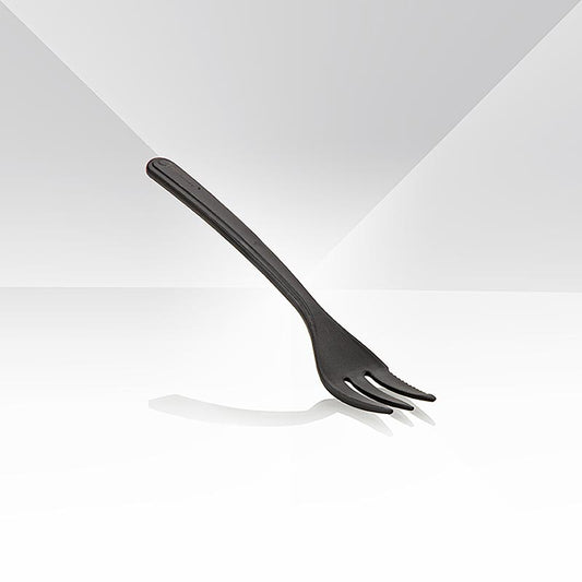 Haval Circulware snackvork, 13 cm, zwart, extra stevig, PP-MF, 50 st