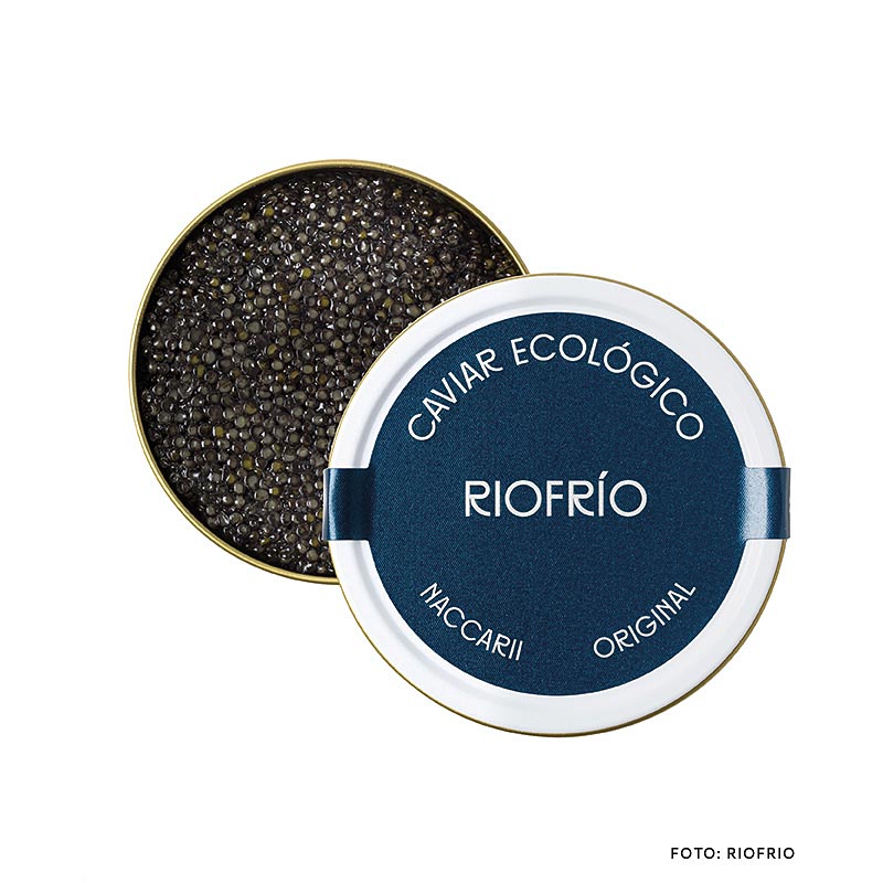 Riofrío Kaviaar Classic, Naccarii, STEURKAVIAAR, zonder conserveermiddelen, Spanje, BIO, 100 g