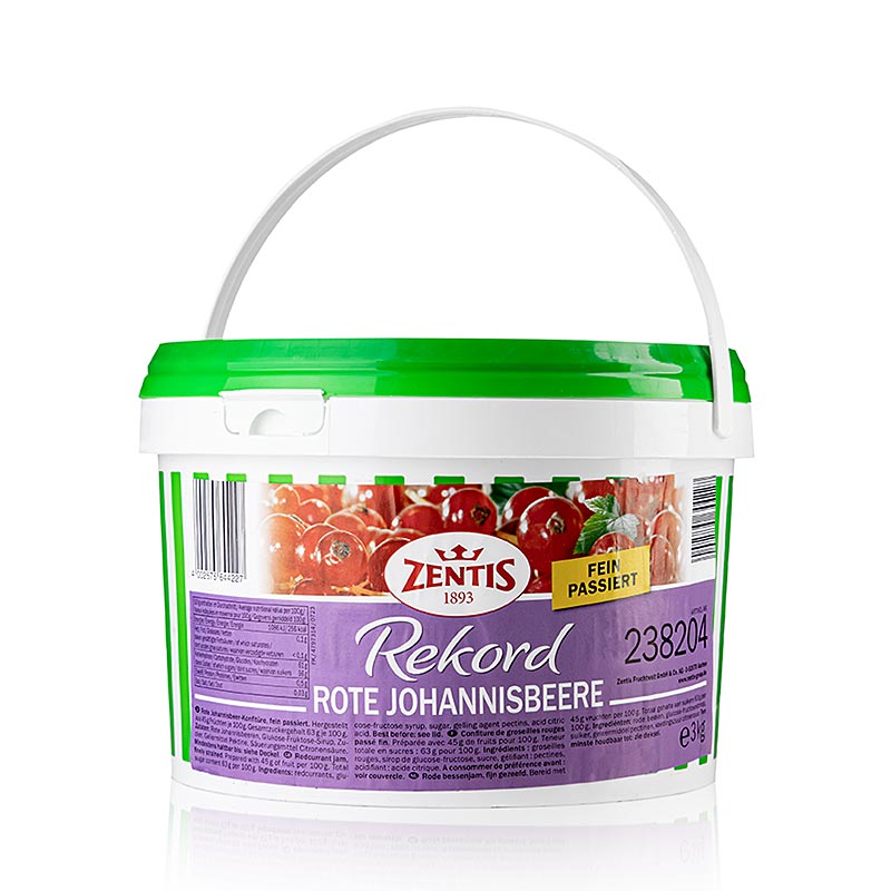 Rode bessenjam, extra, 3 kg
