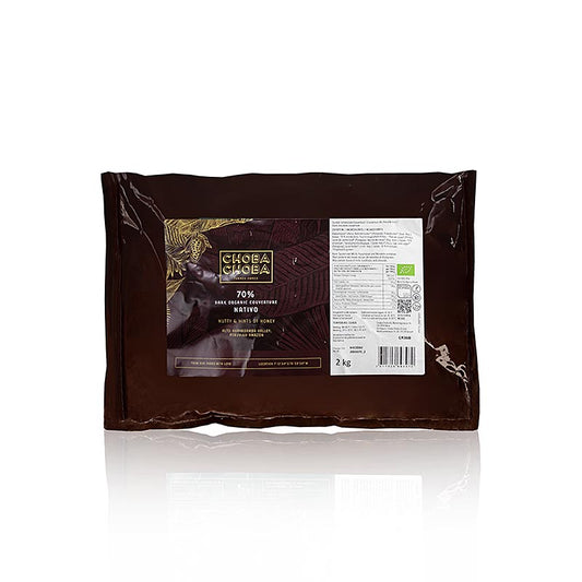 Nativo, 70% pure couverture, callets, Choba Choba, BIO, 2 kg