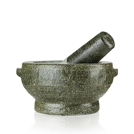 Stenen vijzel, met stamper, Ø 20 cm, 8", 1 stuk