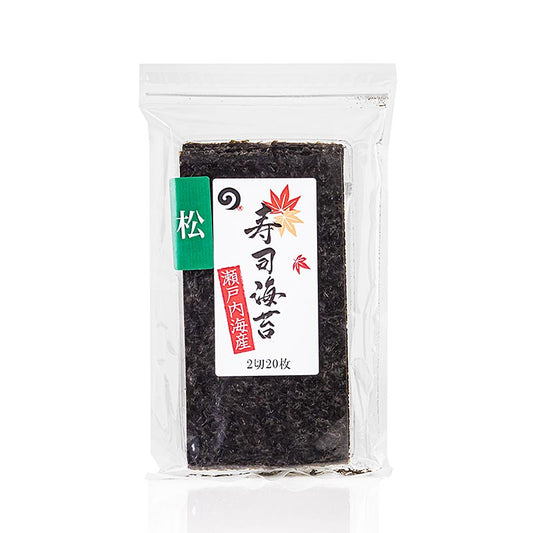 Yakinori, geroosterd, premium, 20 vellen, halve maat, 30 g, 20 vellen