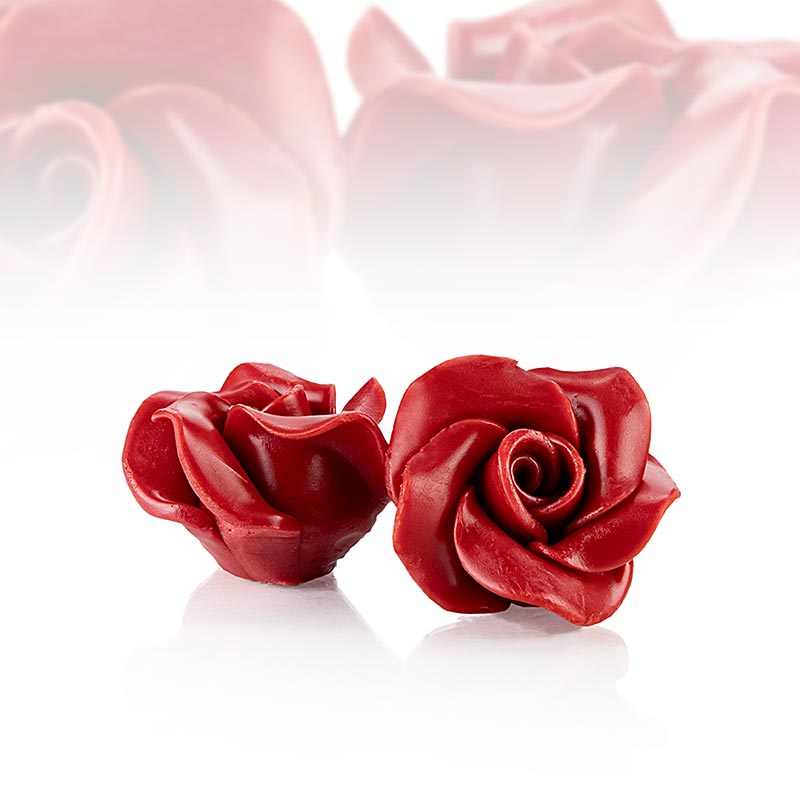 Roos, rood, van chocolade, Dobla (77561), 300 g, 15 stuks