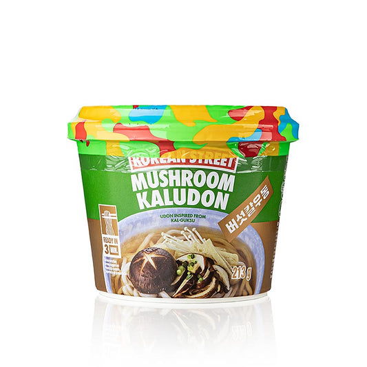 Instant Cup-noedels Kaudon Mushroom, udon met champignonsmaak, Korean Street, 230 g