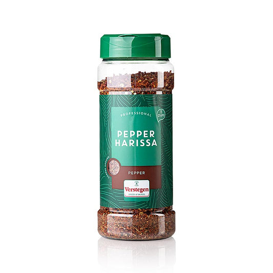 Pepper Harissa grofgemalen puur, kruidenmix met paprika, Verstegen, 270 g