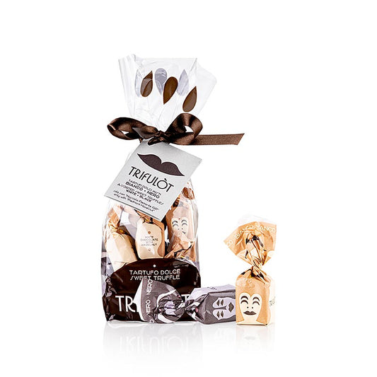 Tartuflanghe truffelpralines "trifulòt", pure & witte chocolade, ca. 14 g 200 g
