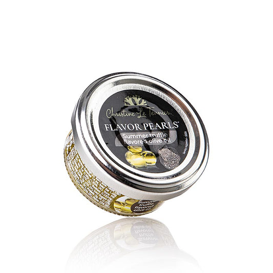 Perles D´Huile - Olijfoliekaviaar met truffel, olijfolieparels (bolvormig), 45 g
