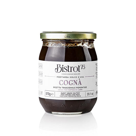 Tartuflanghe  - Bistro 75 - Cognà - Zoete druivenmost-chutney, 570 g