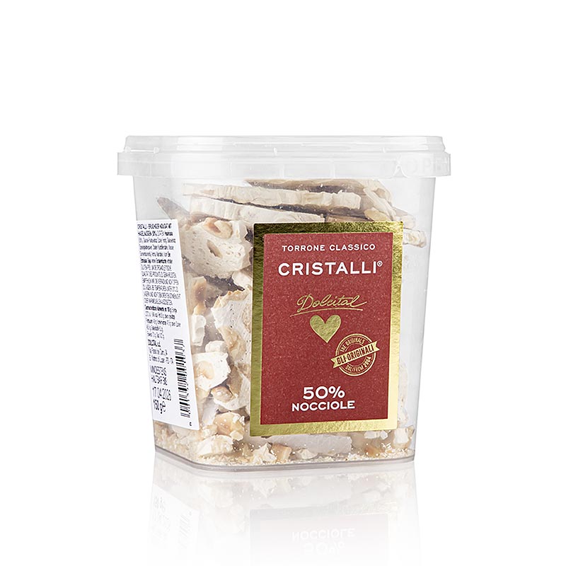 Torrone Cristalli - hazelnoot, gebroken, Dolcital, 150 g