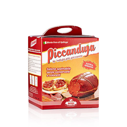 Piccanduja, smeerbare, pittige salami uit Calabrië, 250 g