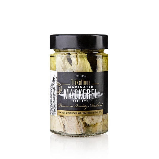 Makreelfilets in olijfolie en zonnebloemolie, Griekenland, Trikalinos, 200 g