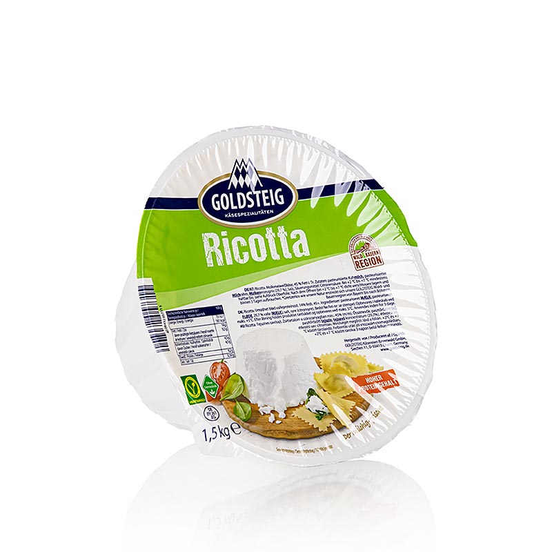 Ricotta kaas, van koemelk, Goldsteig, 1,5 kg