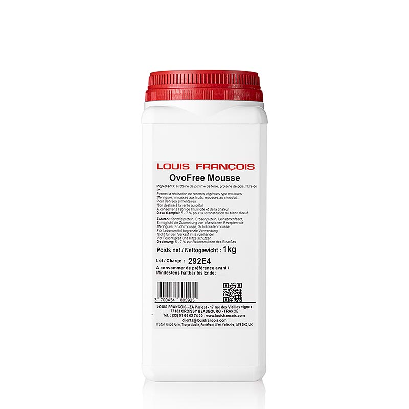 OvoFree Mousse, plantaardige mousse-stabilisator, Louis Francois, 1 kg
