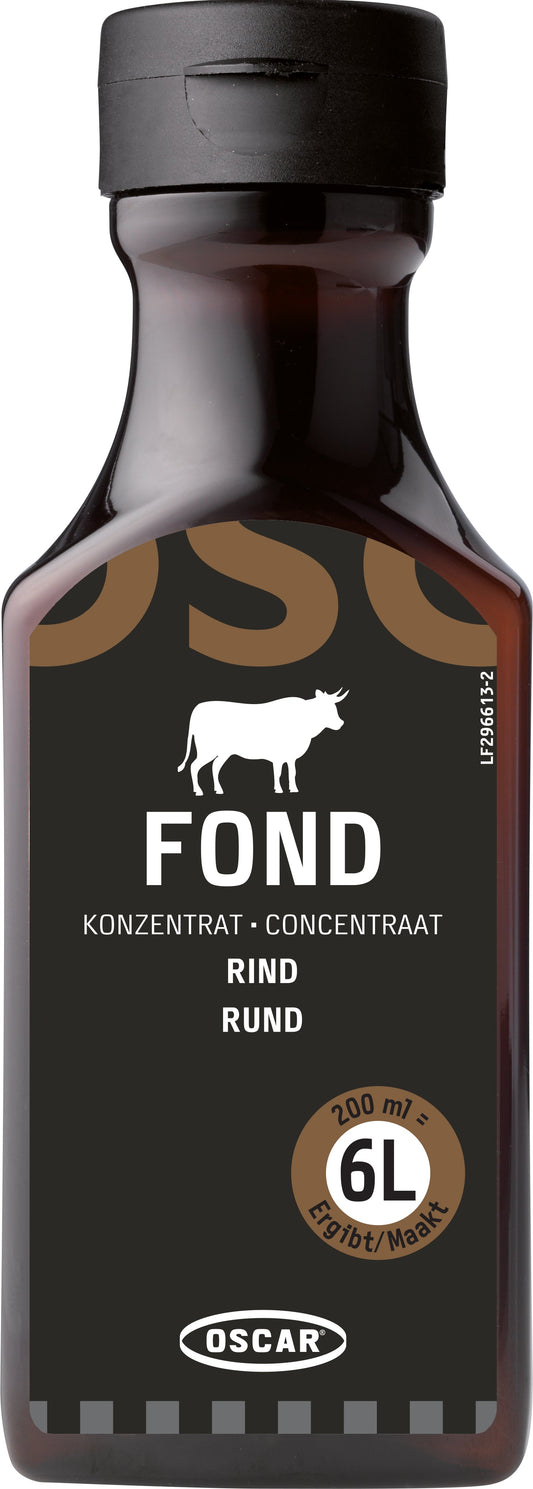Oscar concentraat - runderfond, vloeibaar, glutenvrij (voor ca. 6 l), 200 ml