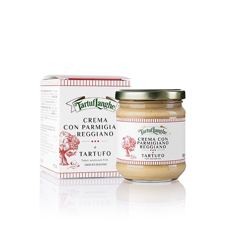 Tartuflanghe  Crema con Parmigiano Reggiano, Parmezaanse saus met zomertruffel, 180 g