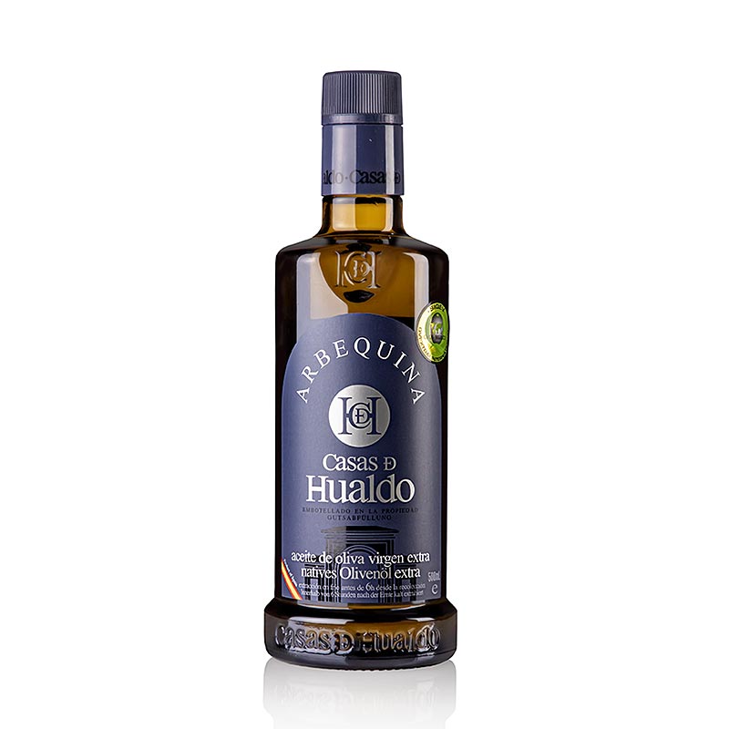 Extra vierge olijfolie Casas D Hualdo, 100% ARBEQUINA, Spanje, 500 ml