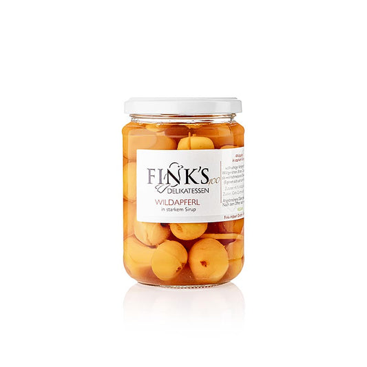 Wildapferl, in sterke siroop, Fink's Delikatessen (wilde appels), 375 g