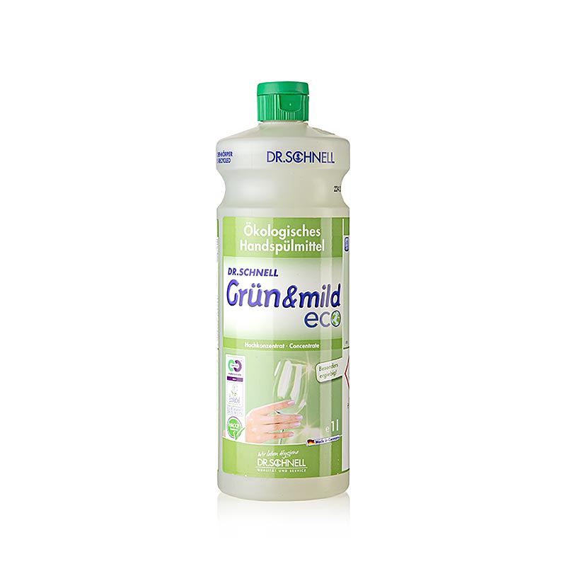 Dr. Schnell - Afwasmiddel "Grün & Mild eco", ecologisch, concentraat, 1 l